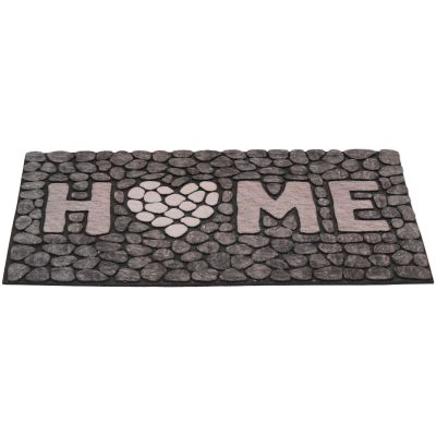 Home stone grå - dørmåtte 