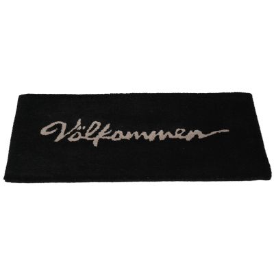 Välkommen sort - dørmåtte
