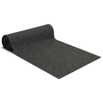 Comfort sort/grå - gummimåtte/fitnessmåtte helrulle 10 meter