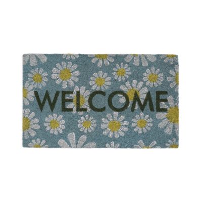 Ruco print Welcome daisies - dørmåtte i kokos