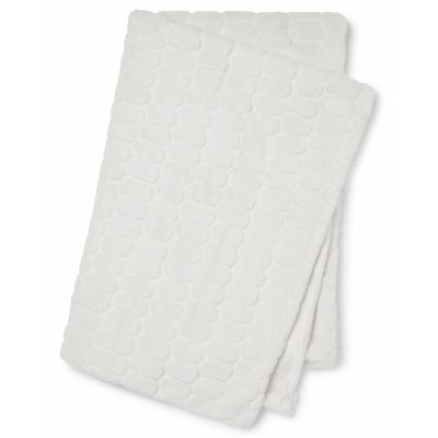 Bubble ivory - plaid syntetisk pels