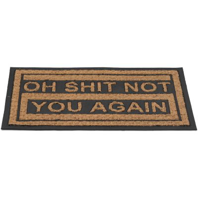 Oh shit not you again - dørmåtte