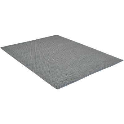 Sarek grey metallic - håndvævet uldtæppe
