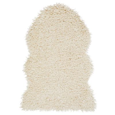 Wooly beige - imiteret fåreskind