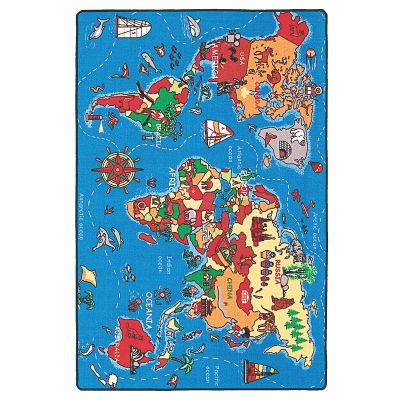 World Map - børnetæppe