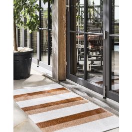 Milo rust - orange plasttæppe/vinyltæppe