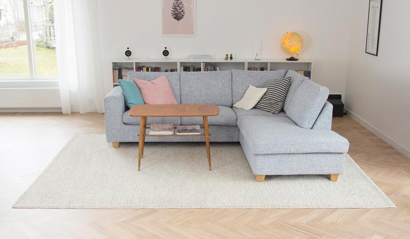 Tæppe til grå sofa - dette passer bedst
