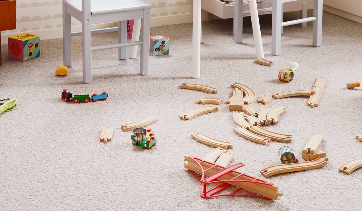 Væg-til-væg-tæppe i legerummet - en effektiv lyddæmper Væg-til-væg-tæppe i legerummet - en effektiv lyddæmper